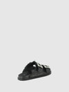 Chinelos com Apliques em Preto